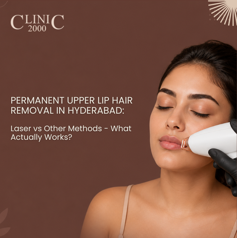 Permanent Upper Lip Hair Removal in Hyderabad: Laser vs Other Methods – What Actually Works?