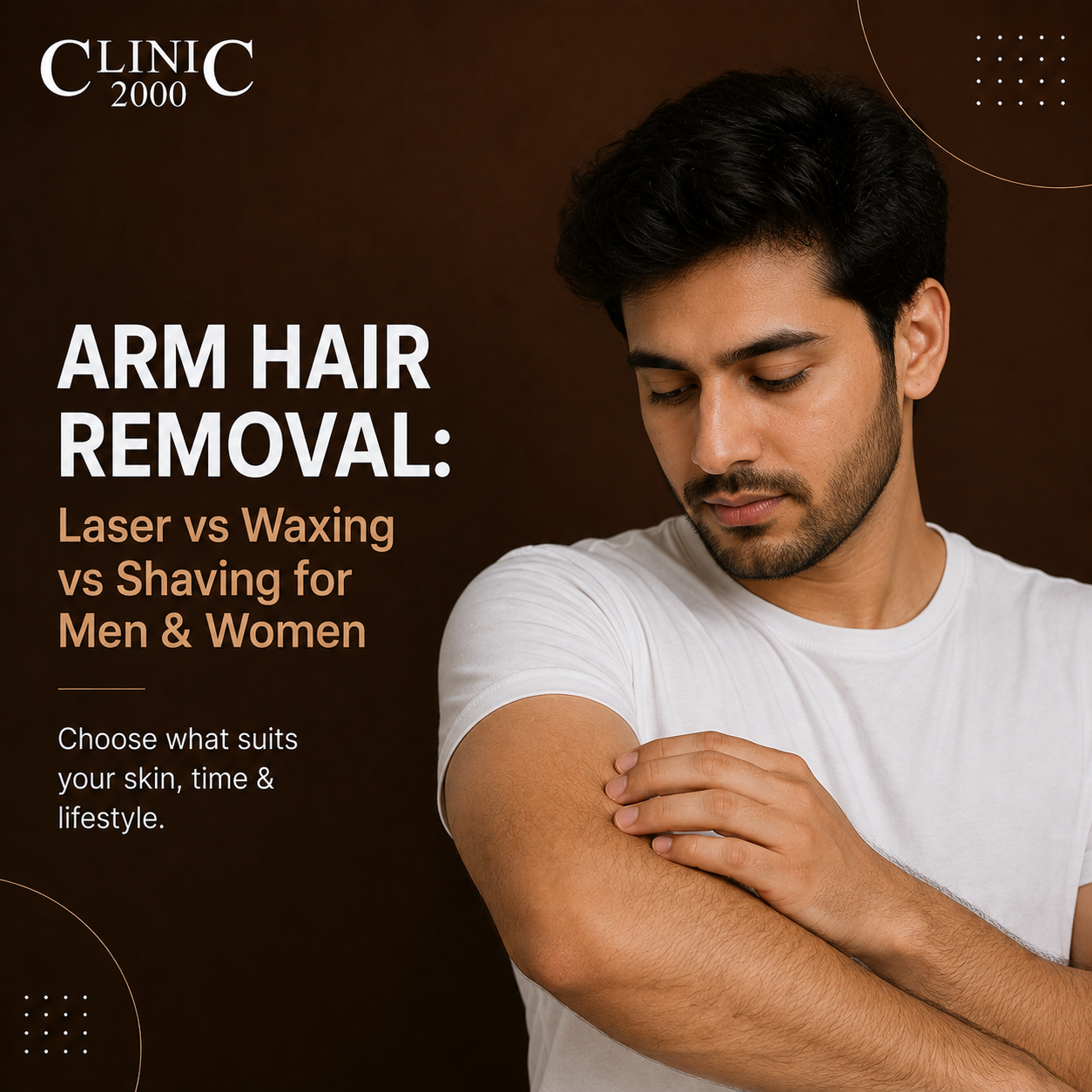 Arm Hair Removal: Laser vs Waxing vs Shaving for Men & Women